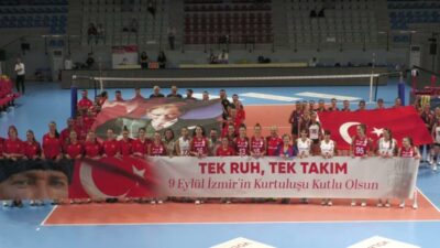ARAS Kargo, Göztepe ve Altınordu kadın voleybol takımları, İzmir’in kurtuluşunun