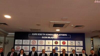 Kamu Denetim Dernekleri Platformu düzenlediği basın toplantısında, kamu denetim elemanlarının
