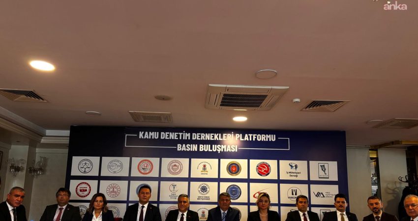 Kamu Denetim Dernekleri Platformu düzenlediği basın toplantısında, kamu denetim elemanlarının