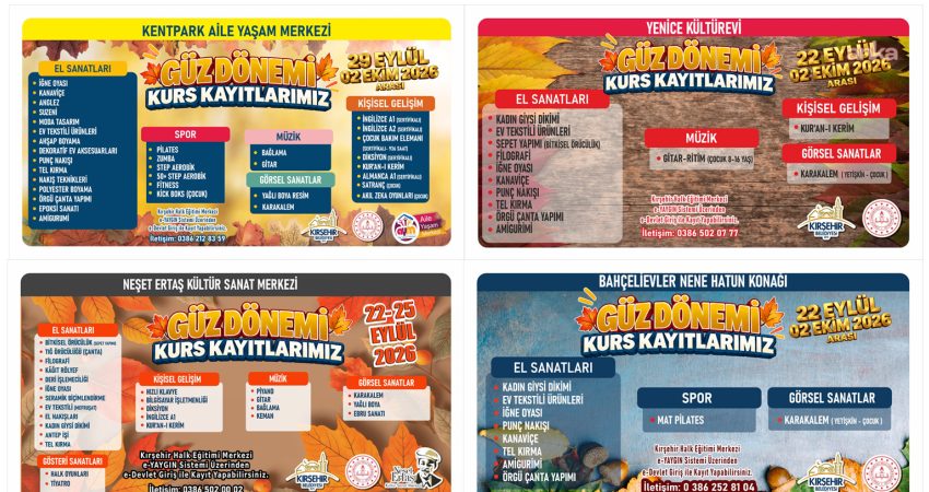 Kırşehir Belediyesi ile Kırşehir Halk Eğitimi Merkezi iş birliğinde düzenlenecek