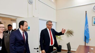 KKTC Cumhurbaşkanı Tufan Erhürman, Kıbrıslı Rum Lider Nikos Hristodulidis ile