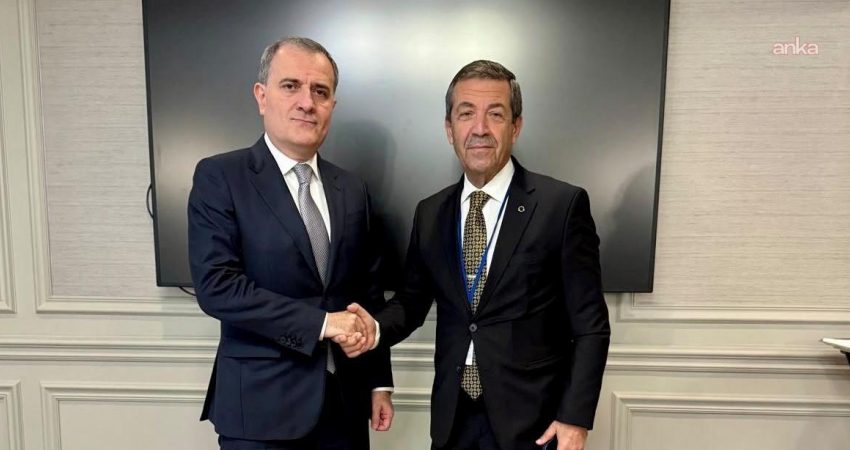 KKTC Dışişleri Bakanı Tahsin Ertuğruloğlu, Azerbaycan Dışişleri Bakanı Ceyhun Bayramov
