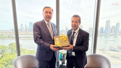 KKTC Dışişleri Bakanı Tahsin Ertuğruloğlu, TDT Genel Sekreteri Kubanıçbek Ömüraliyev