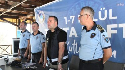Kuşadası Belediye Başkan Vekili Tahsin Demirtaş, Zabıta Müdürlüğü personeliyle bir