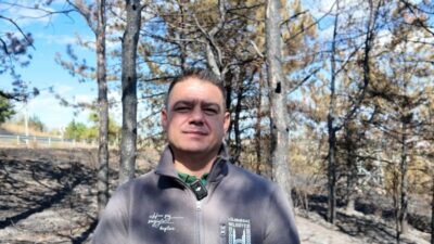 Lüleburgaz Belediyesi, geçen hafta yangında zarar gören alan ile geçen