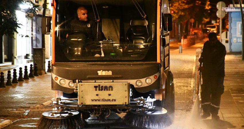 Lüleburgaz Belediyesi, saat 06.00 itibarıyla cadde ve sokaklar ile mahallelerde