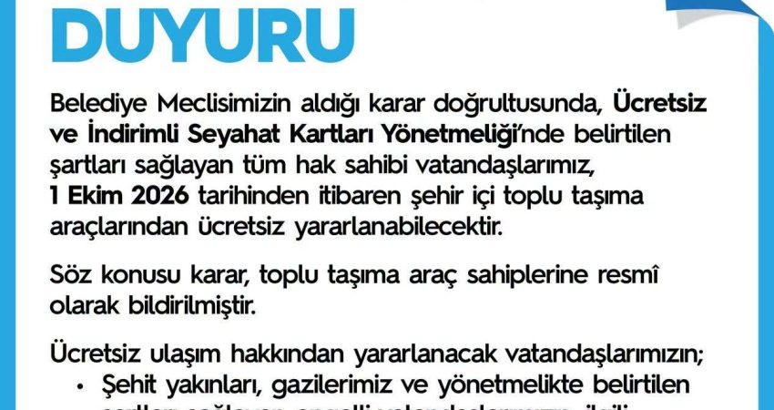 Lüleburgaz Belediye Meclisi’nin eylül ayı ilk toplantısında alınan karar doğrultusunda,