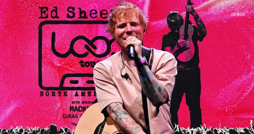 ABD'li rapçi Macklemore'un Ed Sheeran'ın "Loop Tour" turnesi kapsamında verdiği