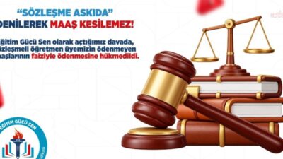 Diyarbakır 2. İdare Mahkemesi, Eğitim Gücü Sen'in üyesi olan sözleşmeli bir