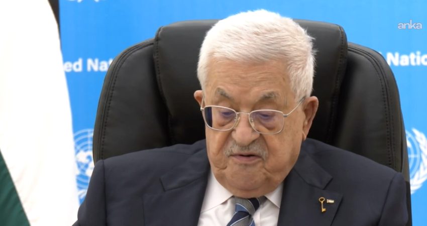 Filistin Ulusal Yönetimi Başkanı Mahmud Abbas, ABD yönetiminin vize vermemesi