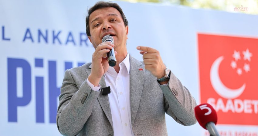  Saadet Partisi Genel Başkanı Mahmut Arıkan, "Çaydan fındığa, bademden fıstığa,