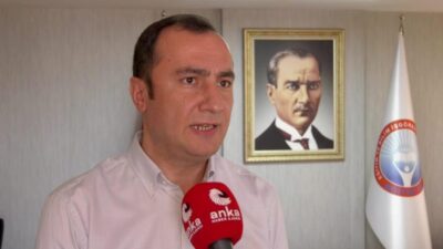 Eğitim-İş Genel Başkanı Kadem Özbay, Manisa’nın Turgutlu ilçesinde okul yakınında