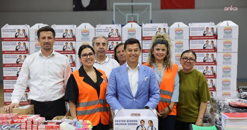 Marmaris Belediyesi, ihtiyaç sahibi öğrenciler için hazırladığı eğitim destek kutularını