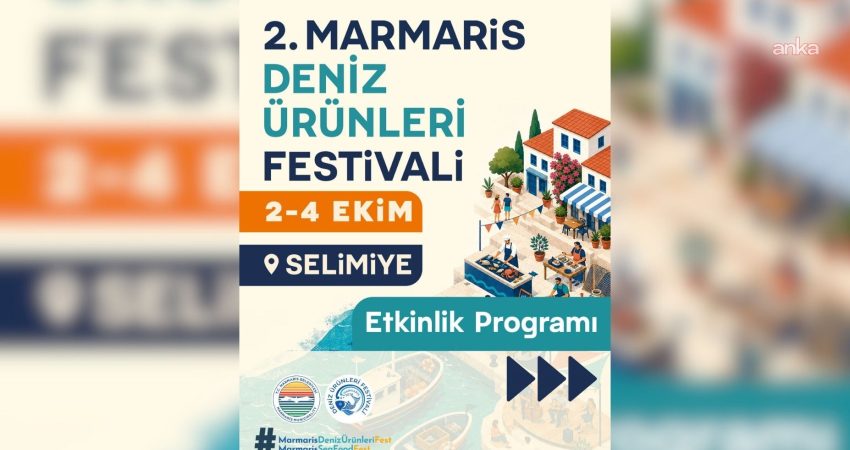 Marmaris Deniz Ürünleri Festivali, 2 Ekim’de başlıyor Selimiye, 2-4 Ekim 2026 tarihleri arasında deniz ürünleri, gastronomi, müzik