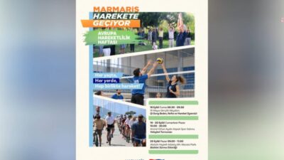 Marmaris Belediyesi, Avrupa Hareketlilik Haftası kapsamında 18-20 Eylül günleri arasında