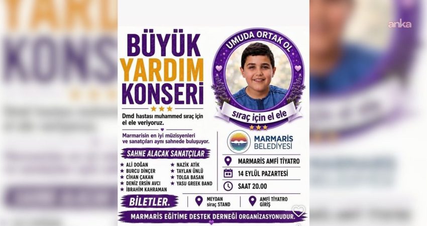 Marmaris’in sevilen sanatçıları, 14 Eylül Pazartesi günü Amfi Tiyatro’da DMD