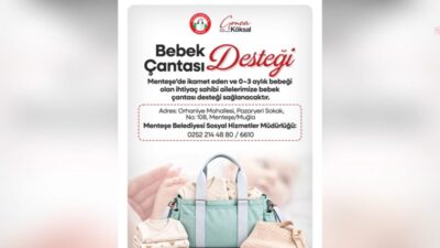 Menteşe Belediyesi, 0-3 aylık bebeği bulunan ihtiyaç sahibi ailelere, yeni