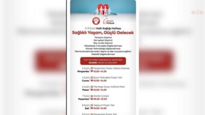 Menteşe Belediyesi, 3-9 Eylül Halk Sağlığı Haftası dolayısıyla vatandaşları sağlıklı