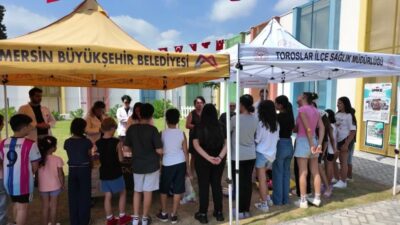 Mersin Büyükşehir Belediyesi’nin paydaşlığında "Halk Sağlığı Haftası" dolayısıyla Toroslar Çocuk