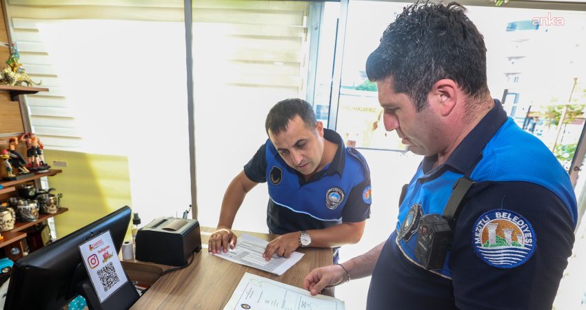 Mezitli Belediyesi Zabıta Müdürlüğü ekipleri, yeni eğitim öğretim yılı öncesinde