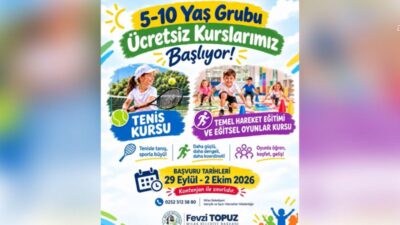 Milas Belediyesi'nin çocukların farklı spor branşlarıyla tanışması amacıyla ücretsiz olarak