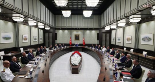 Milli Güvenlik Kurulu (MGK), Cumhurbaşkanı Recep Tayyip Erdoğan başkanlığında toplandı.