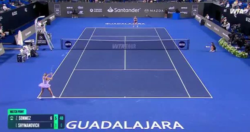 Milli tenisçi Zeynep Sönmez, Guadalajara Open'ın ilk turunda Belaruslu Iryna
