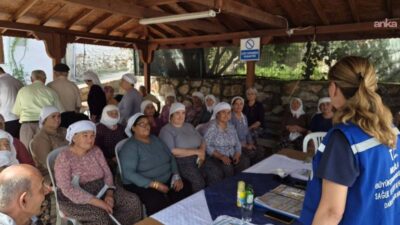 Muğla Büyükşehir Belediyesi’nin “Sağlık İçin Sahadayız” projesi kapsamında uzman hekim,