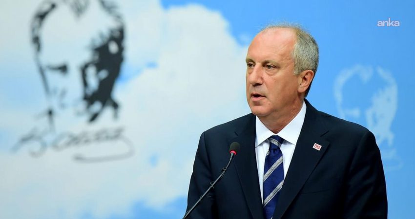 Muharrem İnce’den CHP ve YENİ Parti’ye çağrı: “Herkes savaş baltalarını gömmelidir” Muharrem İnce, CHP ve YENİ Parti'ye belediyeler üzerinden çağrı yaparak,