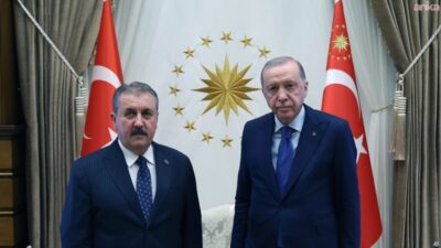 Cumhurbaşkanı Recep Tayyip Erdoğan, Büyük Birlik Partisi Genel Başkanı Mustafa