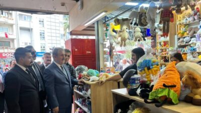 BBP Genel Başkanı Mustafa Destici, Denizli’de esnaf ziyaretinde bulundu. Destici,