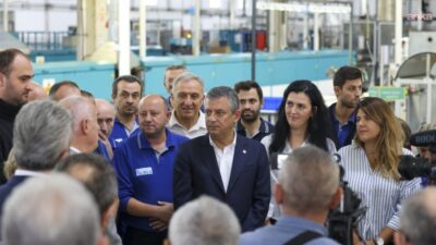 YENİ Parti Genel Başkanı Özgür Özel, Bursa’da Birleşik Lastik Fabrikası