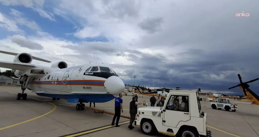 Rusya’nın Ankara Büyükelçiliği, Türkiye’de orman yangınlarıyla mücadeleye katılan iki Be-200ÇS