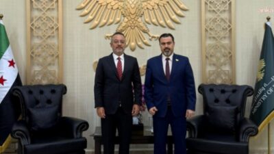 Türkiye'nin Şam Büyükelçisi Nuh Yılmaz, Suriye Eğitim Bakanı Muhammed Abdurrahman
