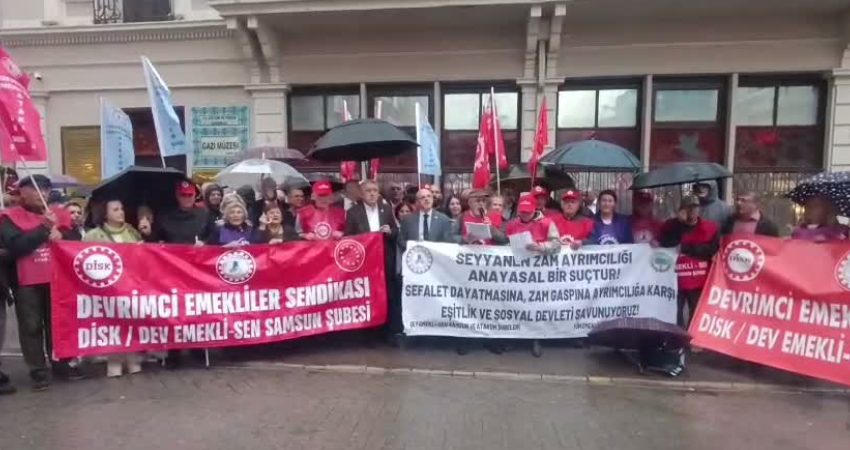 Tüm Emeklilerin Sendikası ile DİSK’e bağlı Devrimci Emekliler Sendikası’nın Samsun