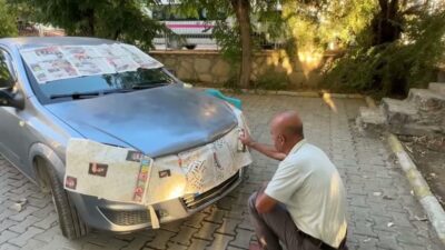 Van’da yaşayan emekli Şahin Yörük, aracındaki bir çizik için geçen