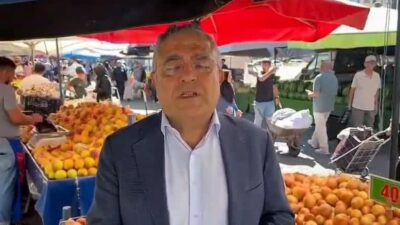 YENİ Parti Diyarbakır Milletvekili Sezgin Tanrıkulu, Kayapınar ilçesinde pazar esnafı