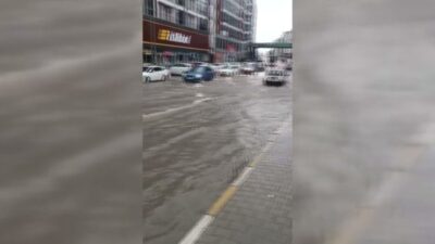 Sinop’ta gece saatlerinde başlayan ve sabaha kadar etkisini sürdüren sağanak