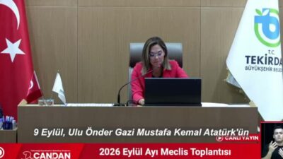 Tekirdağ Büyükşehir Belediyesi’nin Eylül Ayı Olağan Meclis Toplantısı, yeterli çoğunluk