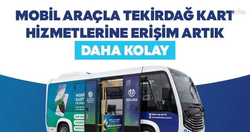 Tekirdağ Büyükşehir Belediyesi, "Tekirdağ Kart" işlemlerinin daha kolay ve hızlı