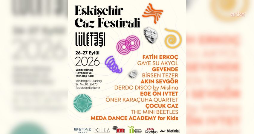 Tepebaşı Belediyesi Vecihi Hürkuş Parkı, “Eskişehir Caz Festivali”ne ev sahipliği yapacak Tepebaşı Belediyesi’nin destekleriyle bu yıl ikincisi düzenlenen Eskişehir Caz Festivali,