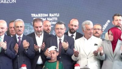 Akçaabat ile havalimanı arasındaki güzergahı kapsayan Trabzon Raylı Sistem Hattı'nın temeli,