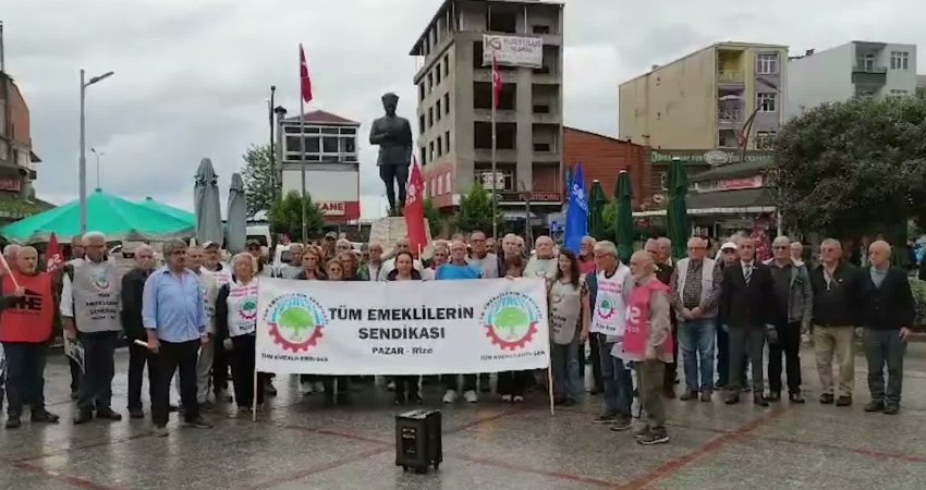Tüm Emeklilerin Sendikası Pazar Şube Başkanı Yaşar Karahan, emekli polis