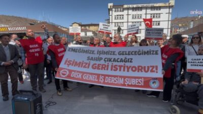 Tunceli Belediyesi’nde kayyım yönetimi tarafından işten çıkarılan 13 işçiyle ilgili