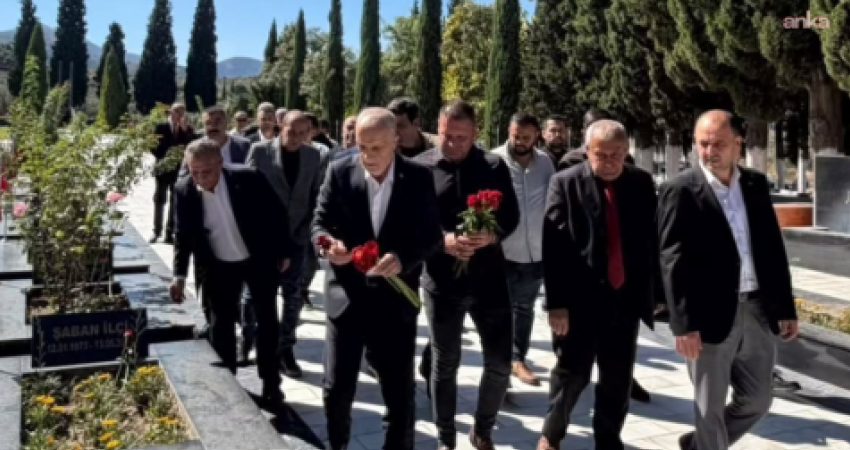 TÜRK-İŞ Genel Başkanı Ergün Atalay, sendika yöneticileriyle birlikte Soma Maden