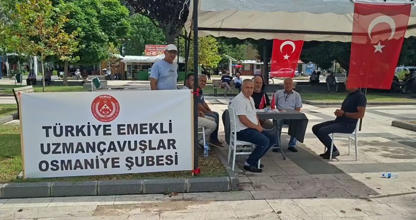 Türkiye Emekli Uzman Erbaşlar Derneği : Bize söz verip yerine getirmiyorlar TEMUD Osmaniye İl Başkan Yardımcısı Mustafa Barca, emekli ve çalışan