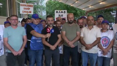 Türkiye Maden-İş Orta Anadolu Şube Başkanı Talih Kocabıyık, yaklaşık 40