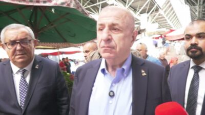 Zafer Partisi Genel Başkanı Ümit Özdağ, Ankara’da Dikmen Pazarı’nı ziyaret