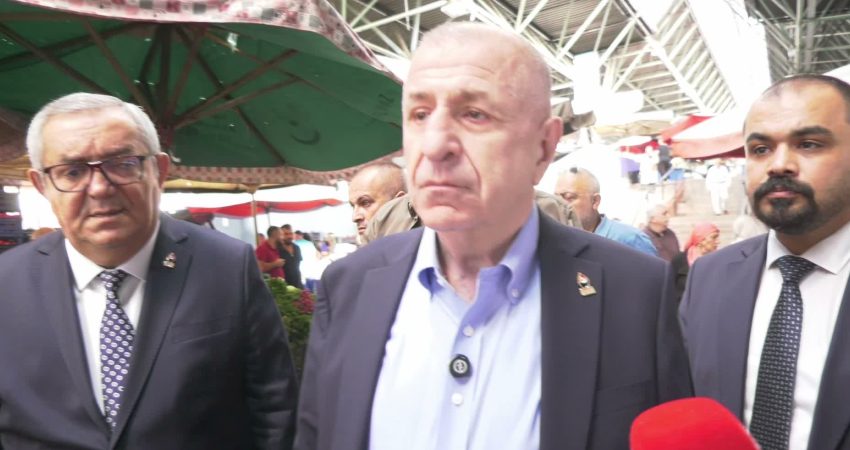 Zafer Partisi Genel Başkanı Ümit Özdağ, Ankara’da Dikmen Pazarı’nı ziyaret