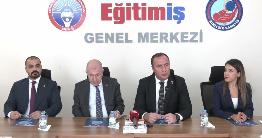 Zafer Partisi Genel Başkanı Ümit Özdağ, Eğitim-İş Sendikası Genel Başkanı
